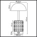 Настольная лампа беспроводная Odeon Light Lulu L-Vision 5452/3TL