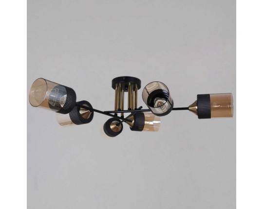 Потолочная люстра Reluce 48460-0.3-06 BK+COPPER