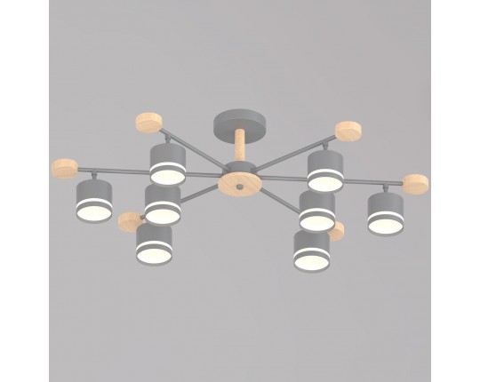 Потолочная люстра Reluce 78730-0.3-08 GX53 GREY+WOOD