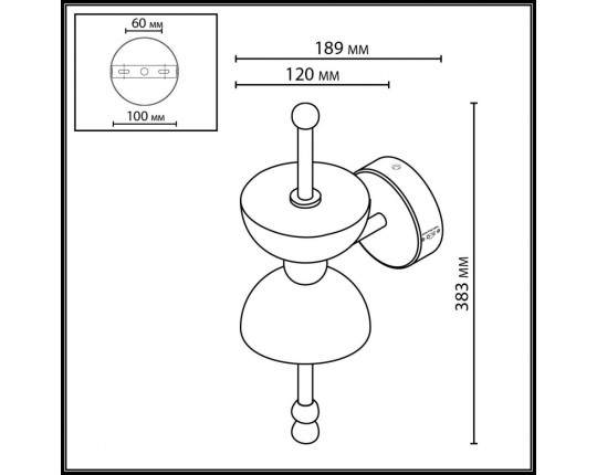 Настенный светильник Odeon Light Feliz L-Vision 6685/7WL