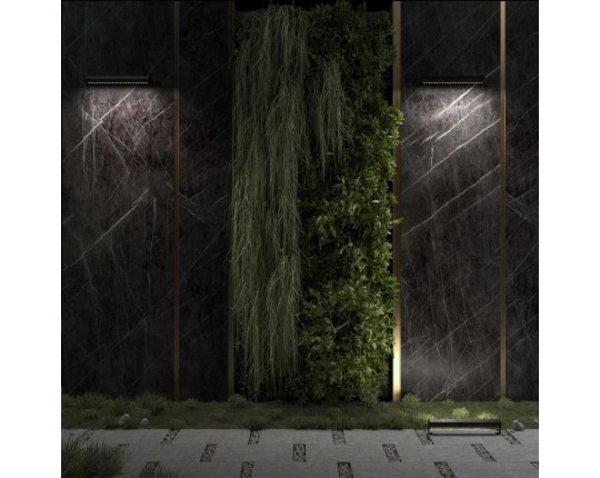 Уличный настенный светодиодный светильник Odeon Light Nature Graze 7040/14WL