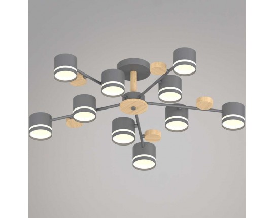 Люстра Reluce 68730-0.3-10 GX53 GREY+WOOD