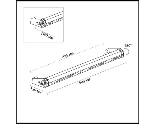 Уличный настенный светодиодный светильник Odeon Light Nature Graze 7040/14WL