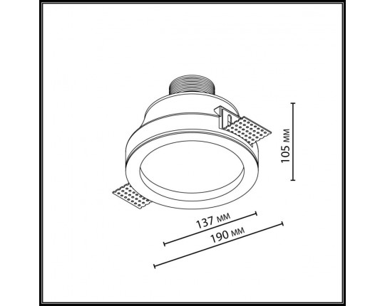 Встраиваемый светильник Odeon Light Montana Hightech 7168/7CL