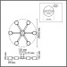 Потолочная люстра Lumion Vudi Comfi 8306/6C