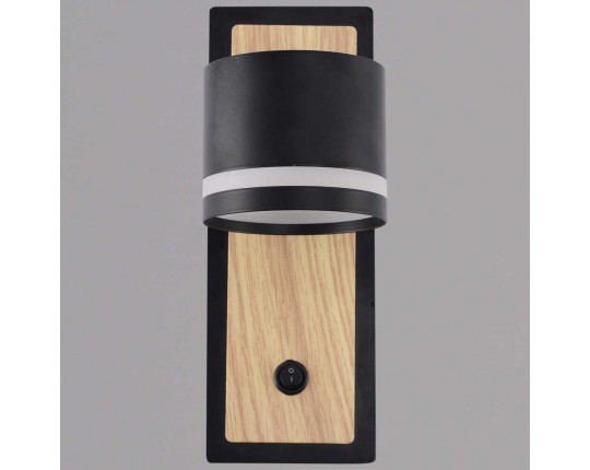 Бра Reluce 22540-0.2-01 BK+WOOD