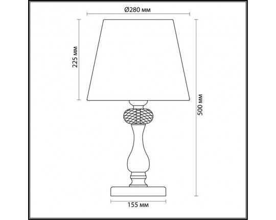 Настольная лампа Odeon Light Classic Gaellori 3393/1T
