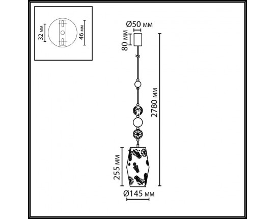 Подвесной светильник Odeon Light Karelia Pendant 5444/1
