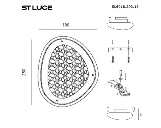 Настенный светодиодный светильник ST Luce Enigma SL6018.203.15