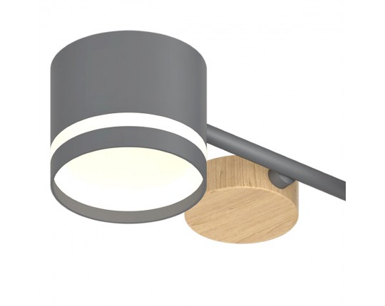 Потолочная люстра Reluce 68730-0.3-06 GX53 GREY+WOOD Потолочная люстра Reluce 68730-0.3-06 GX53 GREY+WOOD
