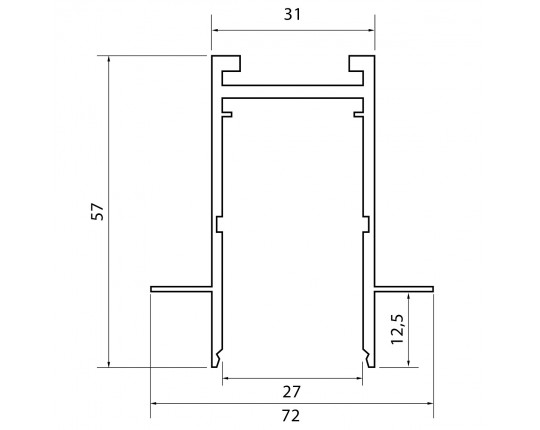 Шинопровод встраиваемый ST Luce SKYLINE 220 ST021.429.00H Шинопровод встраиваемый ST Luce SKYLINE 220 ST021.429.00H