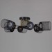 Потолочная люстра Reluce 38460-0.3-08 BK+COPPER