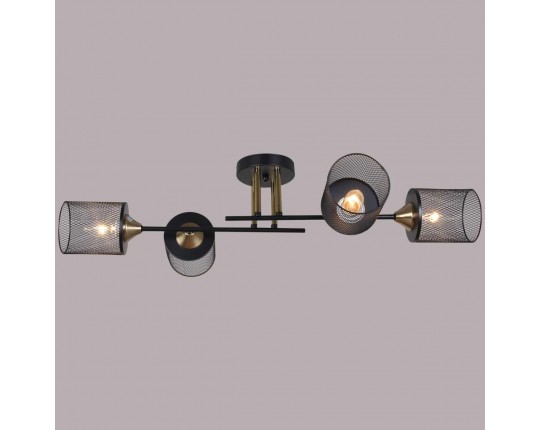 Потолочная люстра Reluce 38460-0.3-04 BK+COPPER