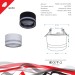 Встраиваемый светильник Reluce 53023-9.0-001CT GX53 BK