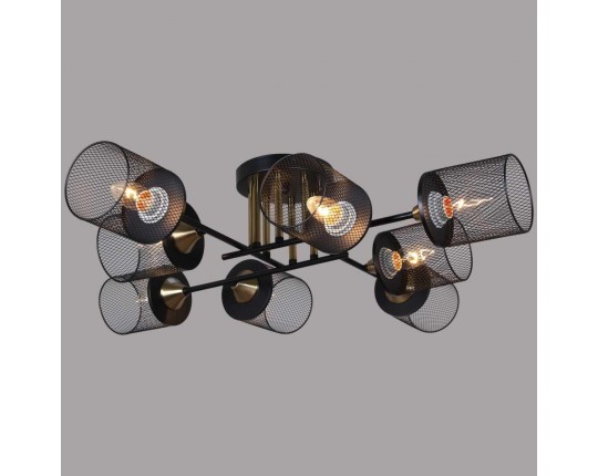 Потолочная люстра Reluce 38460-0.3-08 BK+COPPER