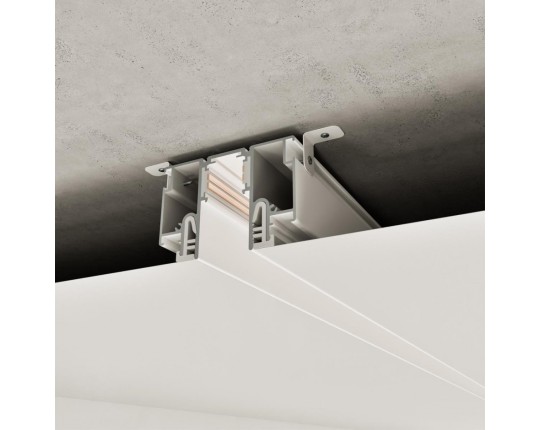 Шинопровод для монтажа в натяжной потолок 2м (CLAMP) Novotech Flum Clamp For Novotech 135325