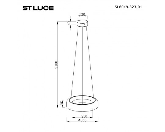 Подвесной светодиодный светильник ST Luce Foray SL6019.323.01