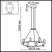 Подвесной светильник Odeon Light Defance Hightech 7144/55L