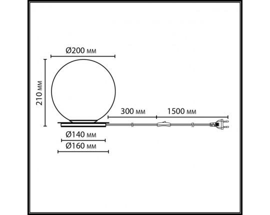 Настольная лампа Odeon Light Magia Midcent 7109/1TL
