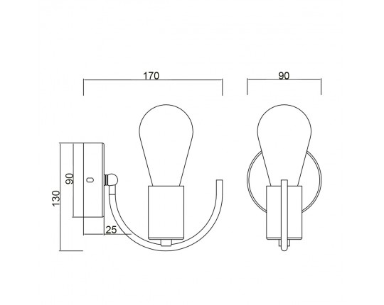 Бра Vele Luce Crea VL6522W01