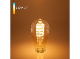 Лампа светодиодная филаментная Elektrostandard E27 8W 3300K прозрачная a048391