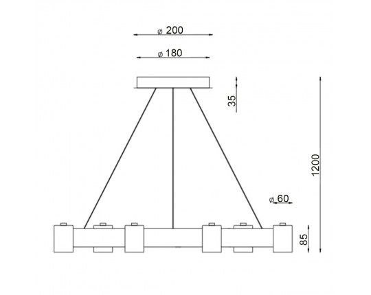Подвесной светильник Vele Luce Octopus VL10152P06