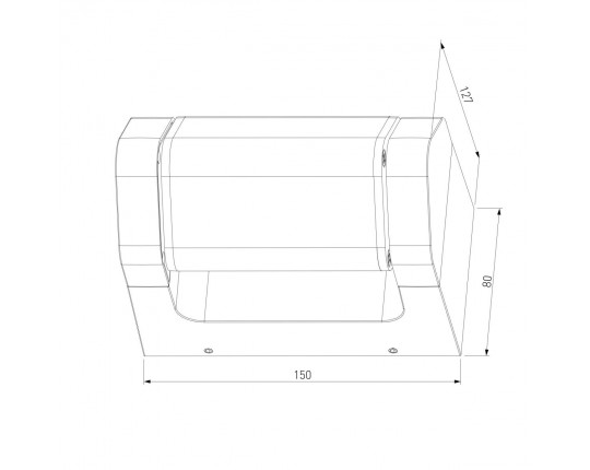 Уличный настенный светодиодный светильник Elektrostandard Dors D LED (35163/D) 3000K черный a072077