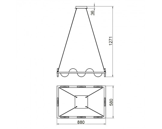 Подвесной светильник Vele Luce Drop VL7194P16 Подвесной светильник Vele Luce Drop VL7194P16