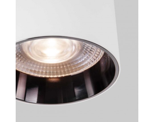 Накладной светодиодный светильник Elektrostandard Orson 25034/LED 10W 4200K белый/чёрный жемчуг a062929