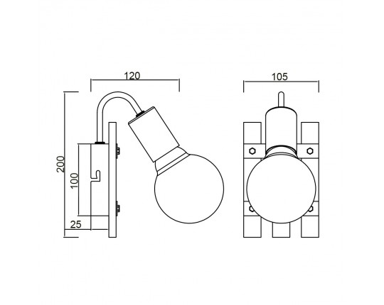Бра Vele Luce Tendenza VL6492W01