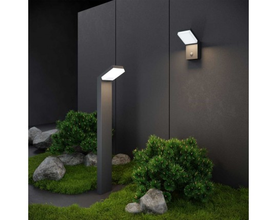 Уличный настенный светодиодный светильник Elektrostandard Sensor 1541 Techno Led серый a053947