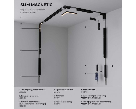 Трековый светодиодный светильник Elektrostandard Slim Magnetic 85034/01 a067375