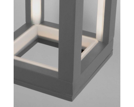 Уличный настенный светодиодный светильник Elektrostandard Frame 1527 Techno Led серый a051856
