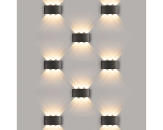 Уличный настенный светодиодный светильник Elektrostandard 1551 Techno Led черный a049671