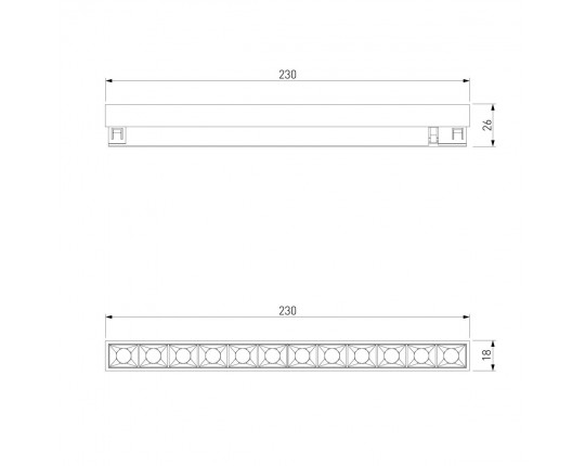Трековый светильник Elektrostandard Brass Line a071847