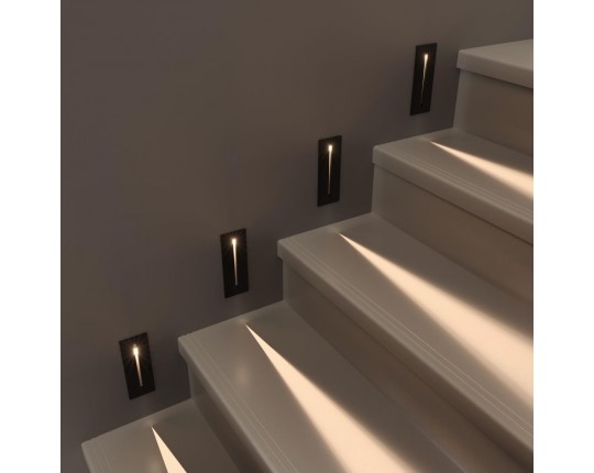 Встраиваемый светодиодный светильник Elektrostandard Step 8 40108/Led черный a055592