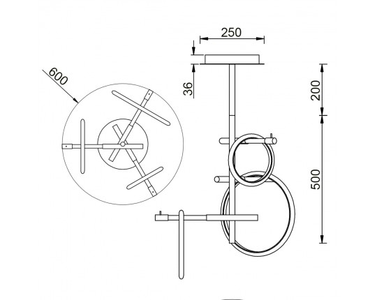 Потолочный светильник Vele Luce Bellezza VL7262L03