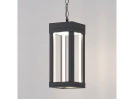 Уличный подвесной светодиодный светильник Elektrostandard Frame 1528 Techno Led серый a051858