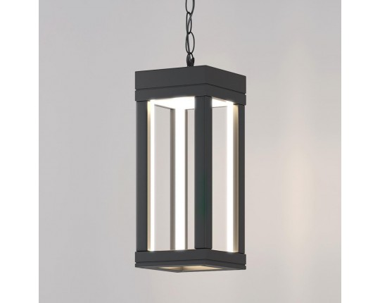 Уличный подвесной светодиодный светильник Elektrostandard Frame 1528 Techno Led серый a051858