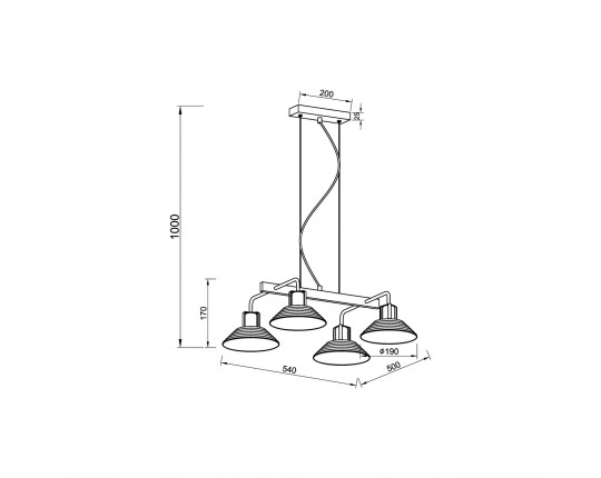 Подвесной светильник Vele Luce Intrigo VL5822P04 Подвесной светильник Vele Luce Intrigo VL5822P04