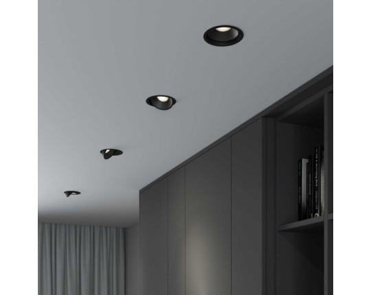 Встраиваемый светодиодный светильник Elektrostandard Slide 25083/LED 6W 4200K чёрный a062944