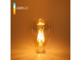 Лампа светодиодная филаментная Elektrostandard E27 6W 3300K прозрачная a048279