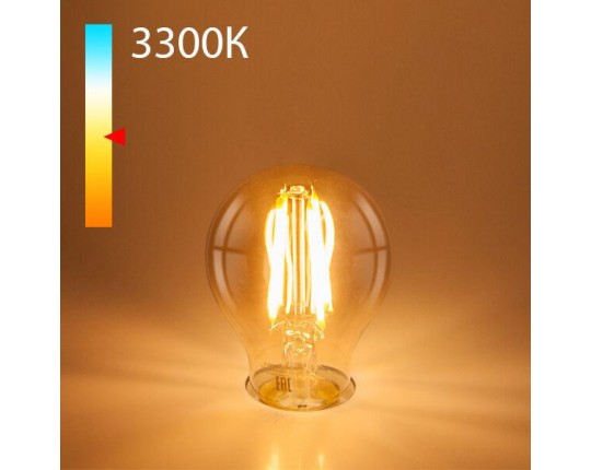 Лампа светодиодная филаментная Elektrostandard E27 12W 3300K прозрачная a048345