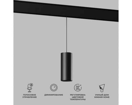 Подвесной трековый светодиодный светильник Elektrostandard (Умный дом) Slim Magnetic Dim Amend 85073/01 черный a063534