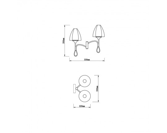 Бра Vele Luce Oro VL5654W22