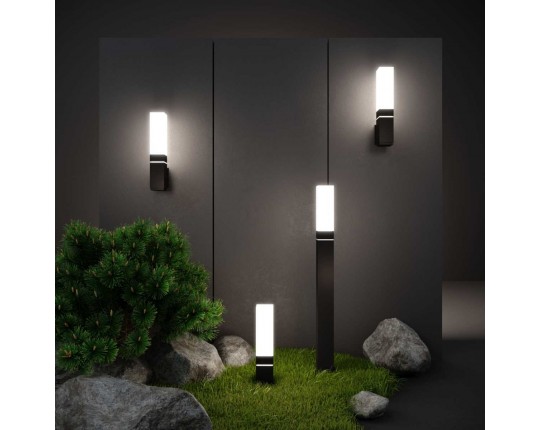 Уличный настенный светодиодный светильник Elektrostandard 1534 Techno Led черный a052856 Уличный настенный светодиодный светильник Elektrostandard 1534 Techno Led черный a052856