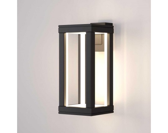 Уличный настенный светодиодный светильник Elektrostandard Frame 1527 Techno Led черный a051855
