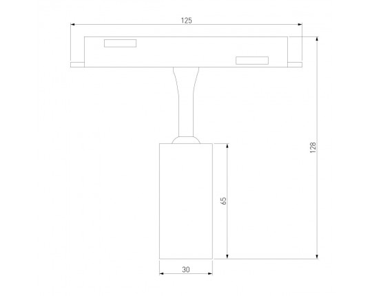 Трековый светодиодный светильник Elektrostandard (Умный дом) Slim Magnetic Dim Cantors 85071/01 латунь a063531