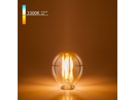 Лампа светодиодная филаментная Elektrostandard E27 6W 3300K прозрачная a055351