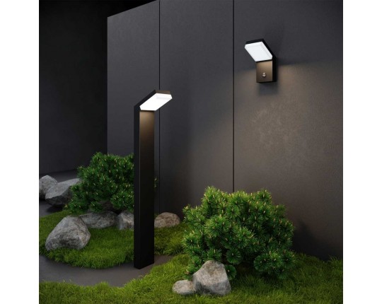 Уличный светодиодный светильник Elektrostandard Sensor 1542 Techno Led черный a053948